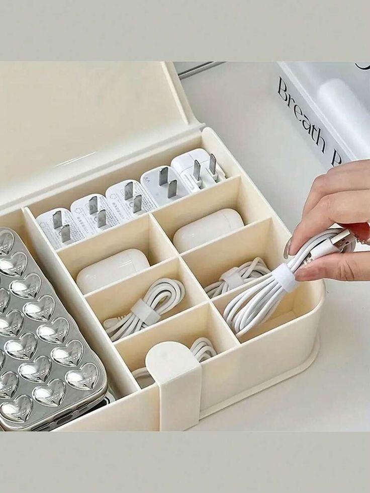 Cable & Charger Organizer Box